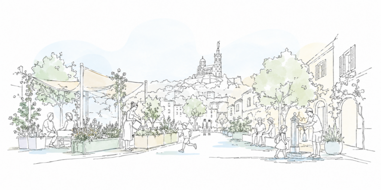 La rue fraîche marseillaise